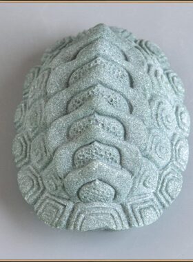 鱼缸假山新中式青精品茶宠摆件国潮石砂造景方八家居桌面甲富创意