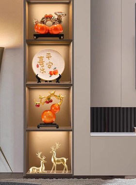 现代酒柜装饰品摆件轻奢高档客w厅2025新款家居电视柜乔迁新居礼