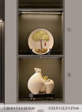 马上有钱摆件招财陶瓷老板办公室A客厅桌面高档家居装饰品开业礼