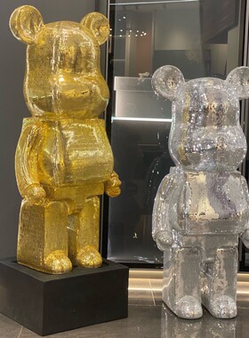 潮流卡通创意熊乔迁礼品客厅玄关电视柜软装饰P品落地储钱罐大摆