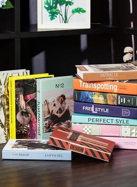 假书摆件家居装饰品北欧风简约现代书柜创意客厅软装彷真书装饰书