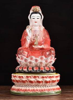 陶瓷佛像底座加高供奉观音财神爷关公莲花座摆件托 托架家用佛堂