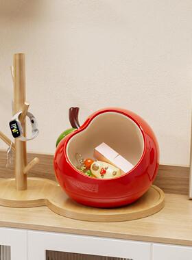 新年苹果钥匙收纳玄关摆