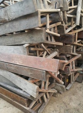 民俗怀旧家具老物件一桌四凳农村拆迁旧方桌八仙桌长条二人凳古镇