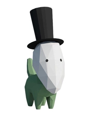 第五人格鸡块狗杰克狗立体模型周边纸模DIY手工模型摆件3D摆件