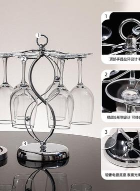 轻奢高档红酒杯杯架摆件现代家居饰品餐厅高脚杯醒酒器酒柜装饰品