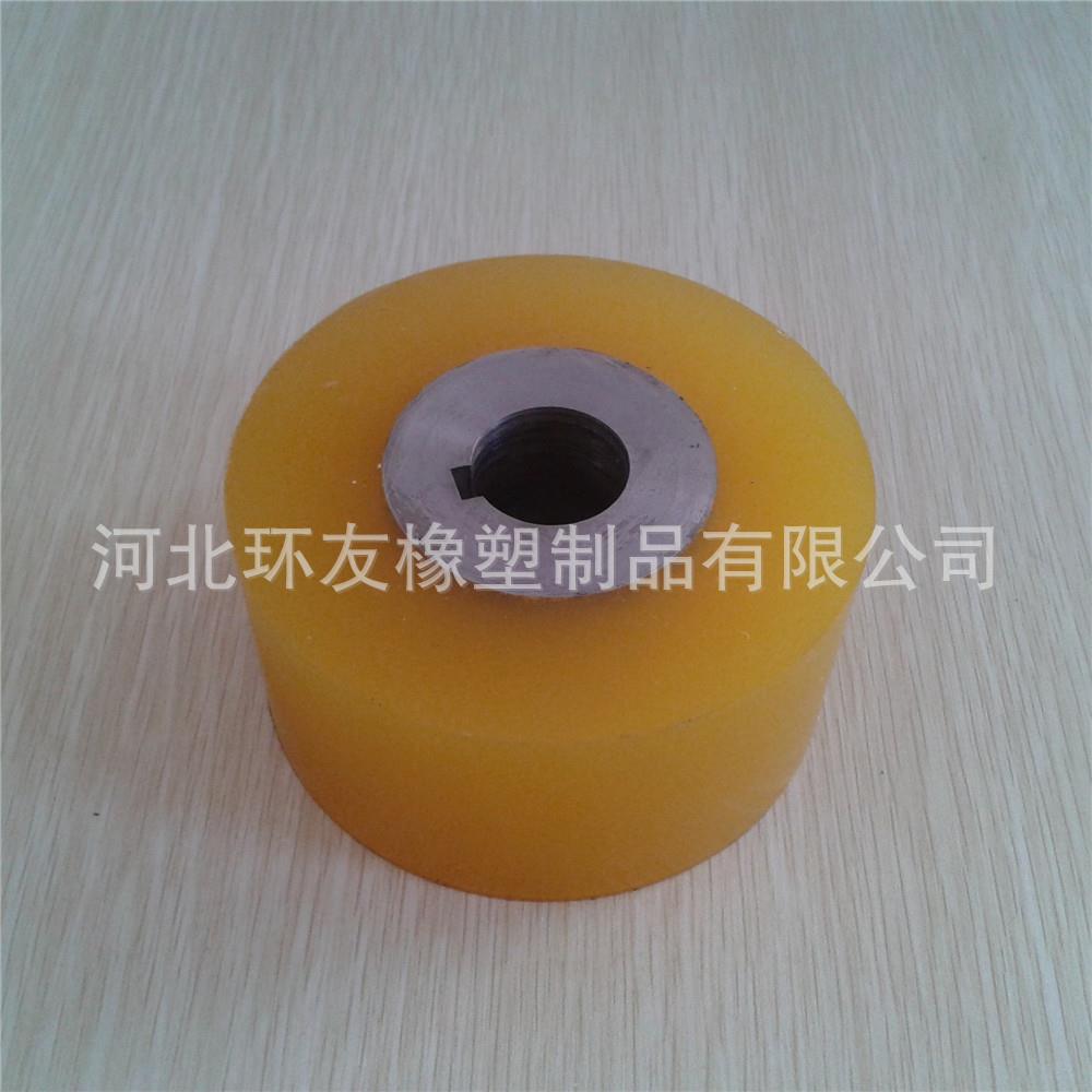 厂家供应贴膜机胶辊聚氨酯高耐磨不脱胶黄色新品 - 图1