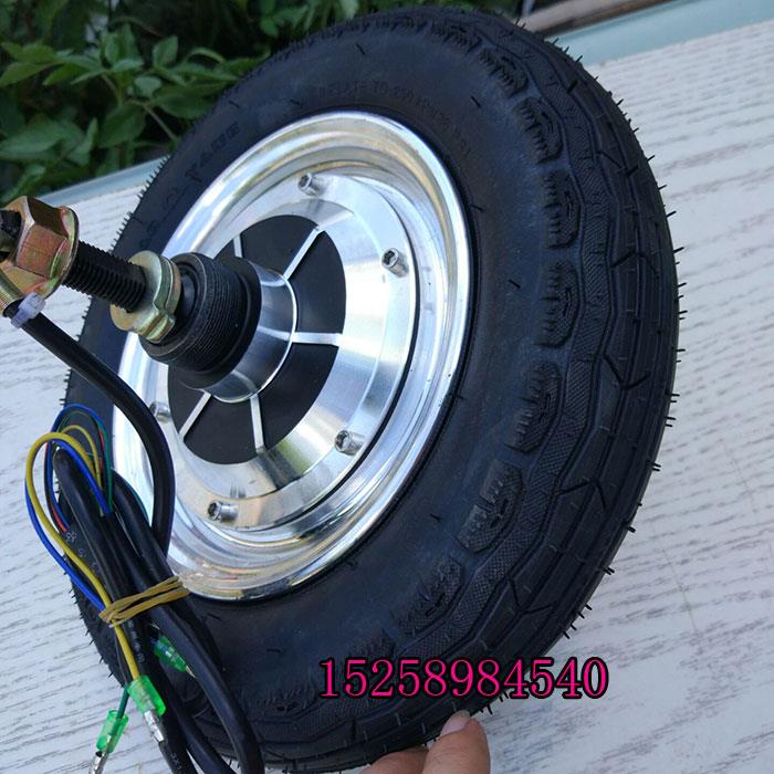 轮椅牵引车头碟刹前叉总成48V500W36V电动滑板车10寸无刷轮毂电机 - 图2