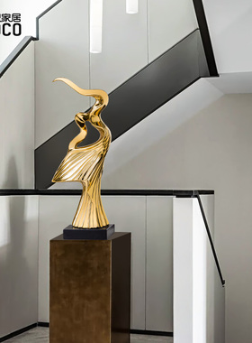 现代轻奢高档陶瓷艺术摆件工艺品创意客厅样板Q房酒柜电视柜装饰