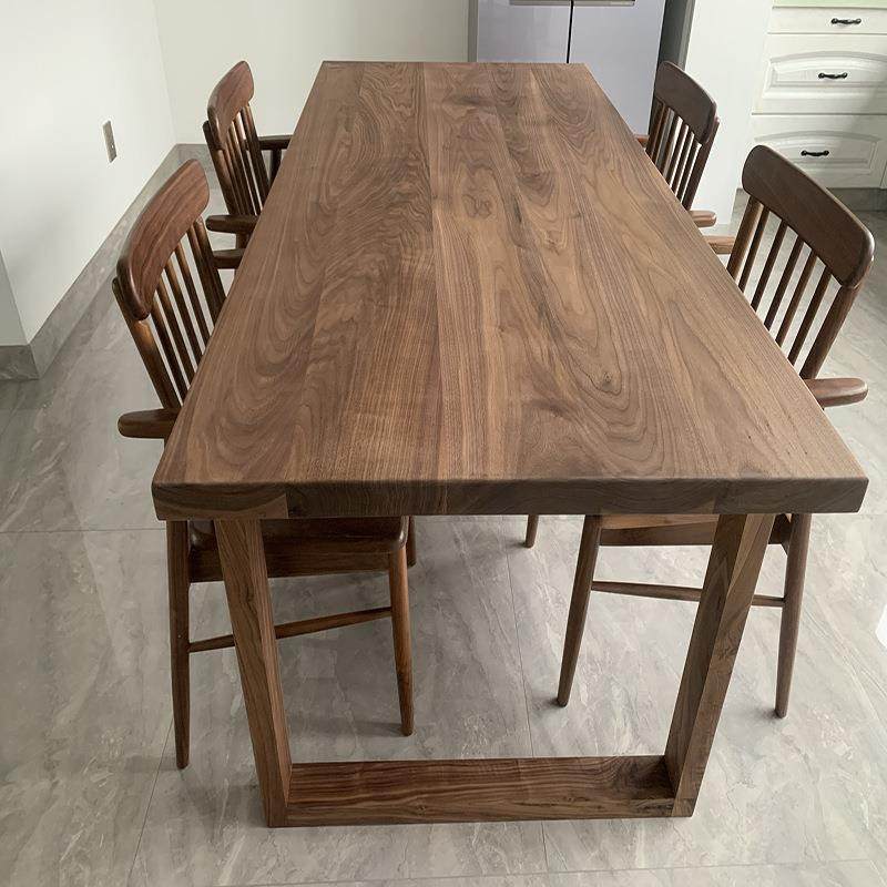 北美黑胡桃木FAS实木板白蜡木升降桌面大板吧台榆木餐桌原木 - 图1