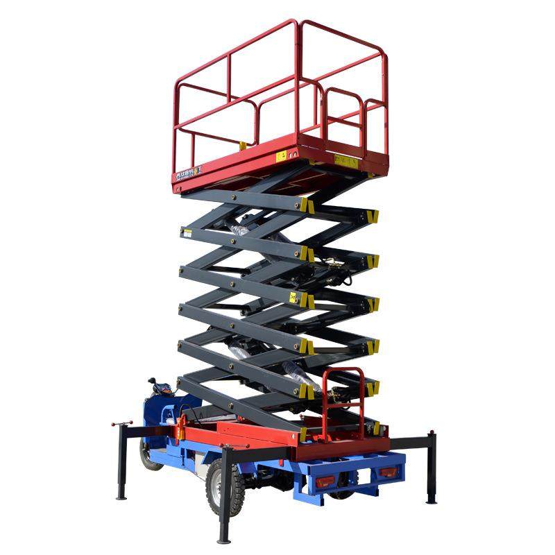 三轮车剪叉式升降机高空作业平台车升降货梯四轮电动液压升降平台,淘宝优惠券,粉丝福利购,淘宝优惠卷