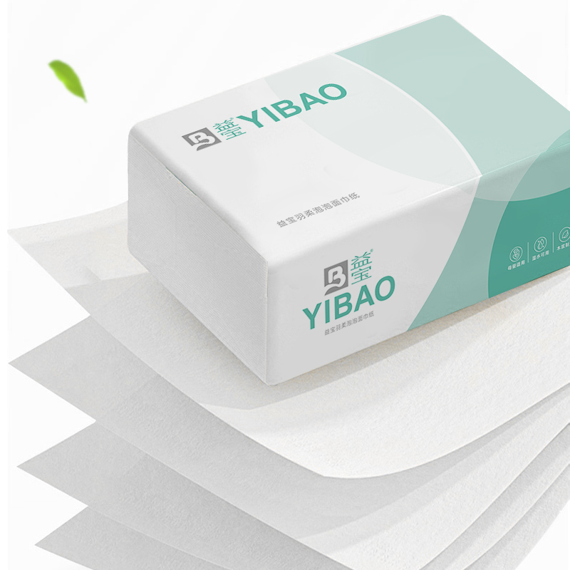 益宝家用抽纸4层60抽5包