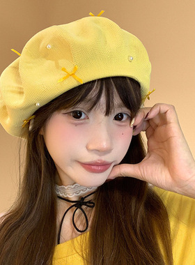 露思夏季韩系甜美女夏薄款帽子