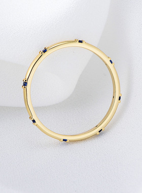 925纯银时尚简约锆石戒指欧美ins风气质女士镶钻百搭指环手饰品