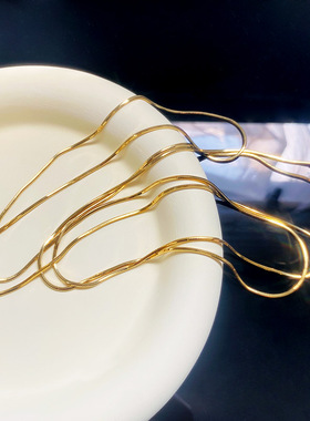 925纯银项链蛇骨链意大利女轻奢小众高级感ins风