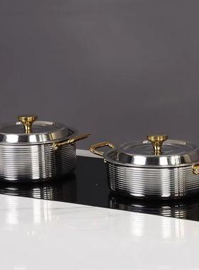 样板间软装新中式现代厨房黑色原木手柄锅具套装黑金珐琅锅陶瓷锅