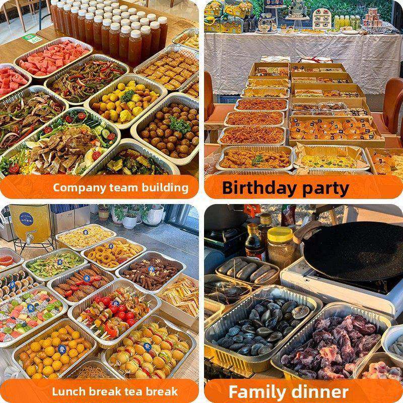 自助餐专用锡纸盘大号一次性餐盘生日派对食品摆盘团建聚会展示盘,淘宝优惠券,粉丝福利购,淘宝优惠卷