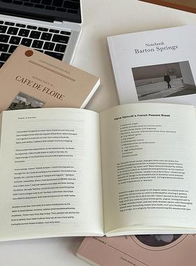 ins家居软装桌面摆件拍照道具英文内页时尚杂志书样板间装饰道具