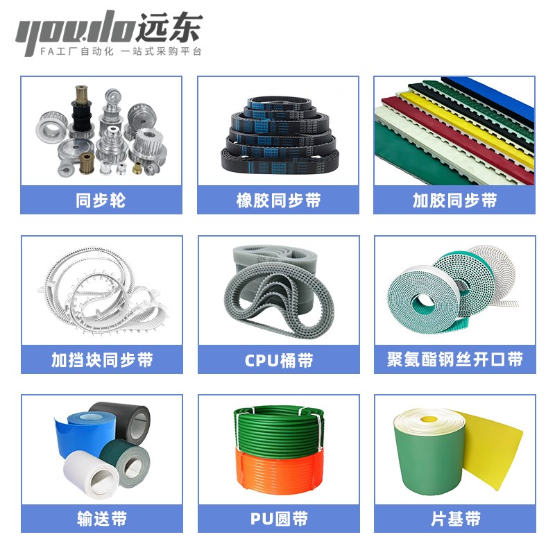 聚氨酯钢丝同步带CPU桶带无缝皮带HTD3M321/324/330/336/339/345 - 图1