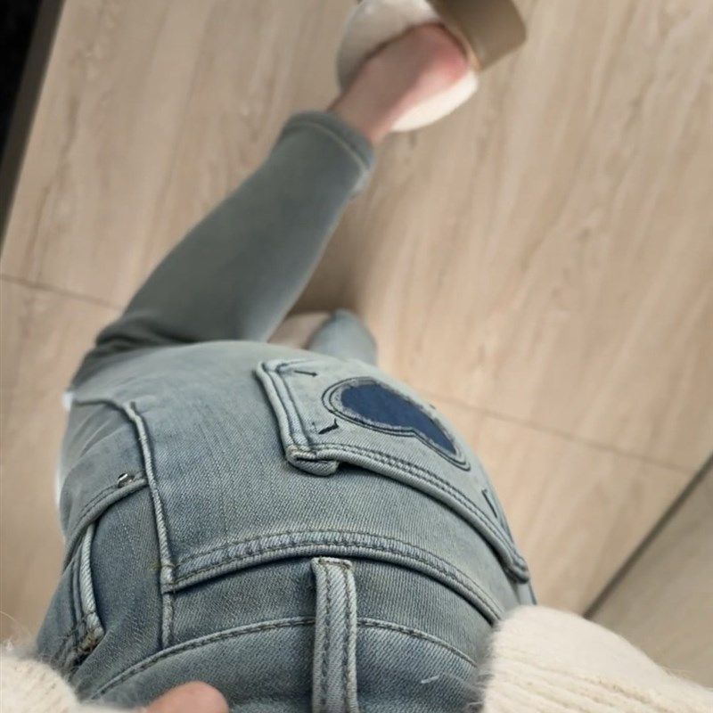 复古蓝直筒牛仔裤女春秋夏季胖妹妹mm梨形身材宽松显瘦弹力烟管裤,淘宝优惠券,粉丝福利购,淘宝优惠卷