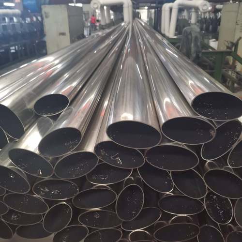 厂家q235椭圆管平椭圆升降桌家具楼梯扶手镀锌椭圆管 - 图0