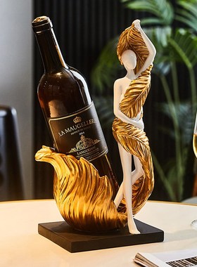 轻奢高档红酒架酒吧摆件酒柜电视柜装饰品客厅办公室样板房展示柜