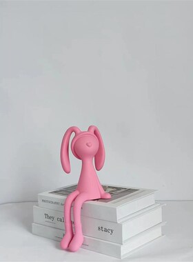 北欧创意人物电镀兔女郎摆件客厅电视柜儿童房乔迁送礼装饰品摆设