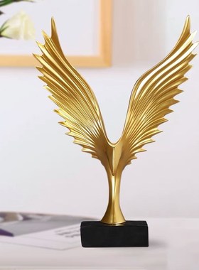 创意简约家居大鹏展翅酒柜装饰品鹿摆件欧式现代饰品电视柜办公室