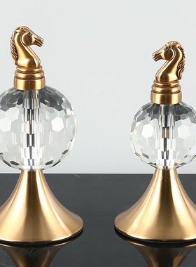 金属摆件家居饰品客厅玄关电视柜桌面开放格创意软装水晶球摆件