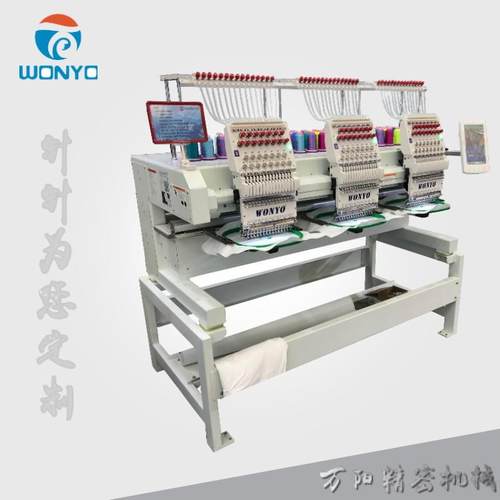 自动单头电脑绣花机平绣帽子成衣毛巾个性电脑高清刺绣机 - 图0