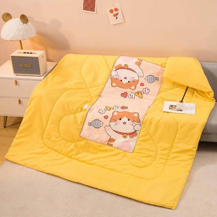 萌宠抱枕被子沙发两用女生睡觉车用办公室午睡毯多功能毯子二合一,淘宝优惠券,粉丝福利购,淘宝优惠卷