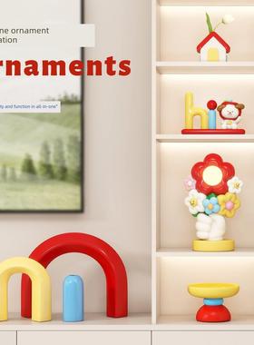 创意花束夜灯多巴胺色卧室睡眠床头灯客厅高价值台灯生日礼物的女