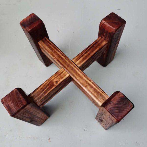 香椿木实木架子底座十字木架鱼缸花盆酒坛茶桶茶叶罐架四脚置物架,淘宝优惠券,粉丝福利购,淘宝优惠卷