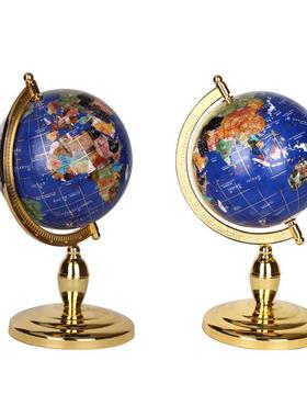 33cm欧式万向地球仪宝石球台式工艺品商务馈赠公司年会办公室摆件
