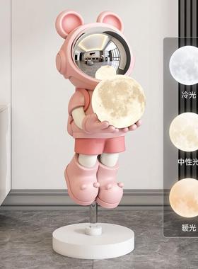 太空人太空人大型客厅摆件蓝牙音响轻奢高档装饰品落地灯乔迁礼物