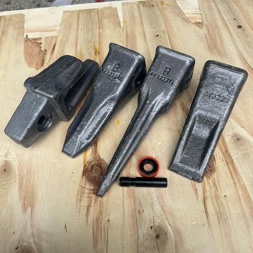 适用 卡特305.5e2 306 307斗齿 徐工75 80DA新款耐磨锻打牙齿配件 - 图0