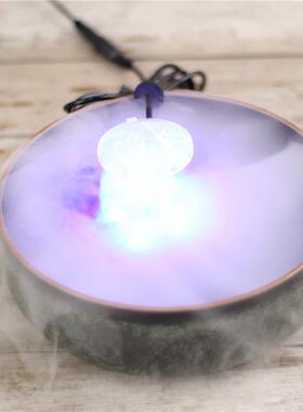 小型鱼缸雾化加湿造雾器大雾流水摆件喷雾起雾假山盆景水雾雾化头