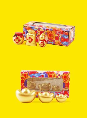 妙工坊金元宝银锭摆件招财办公室桌面实心彷真树脂道具家居装饰品