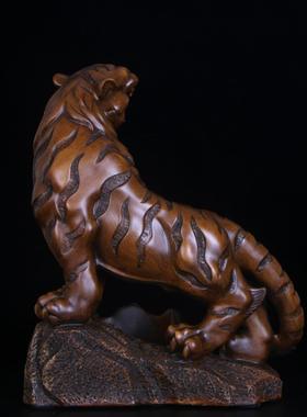 十二生肖虎红酒架创意中式客厅酒柜摆件葡萄酒托客厅摆件乔迁礼物