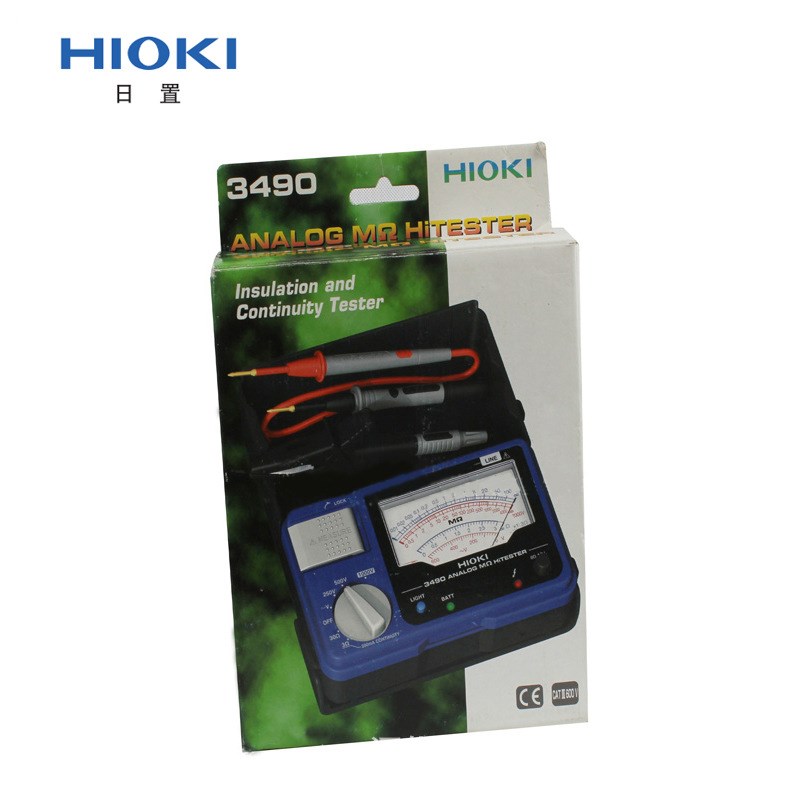 HIOKI日置绝缘电阻表3490智能指针式电阻测试仪模拟兆欧表 电阻表 - 图3