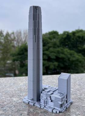 绿地山东国际金融中心模型山东地标建筑摆件礼品旅游建筑工艺品