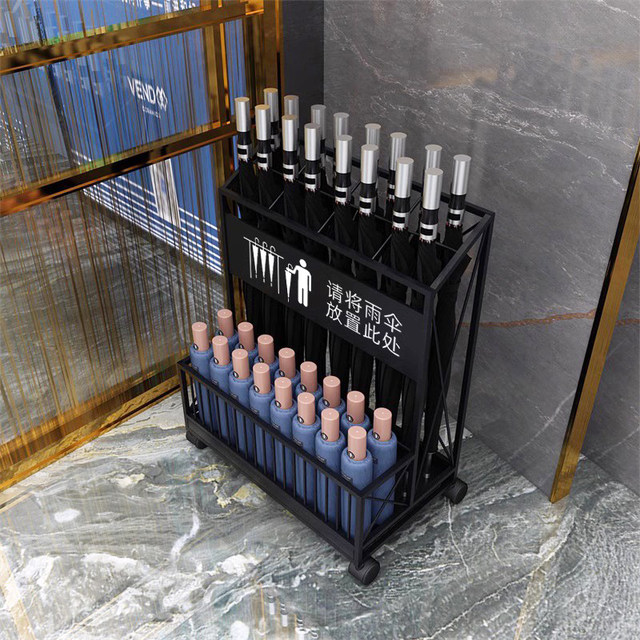 Umbrella rack storage layer rack h large capacity umbrella bucket commercial hotel company lobby home door umbrella placement