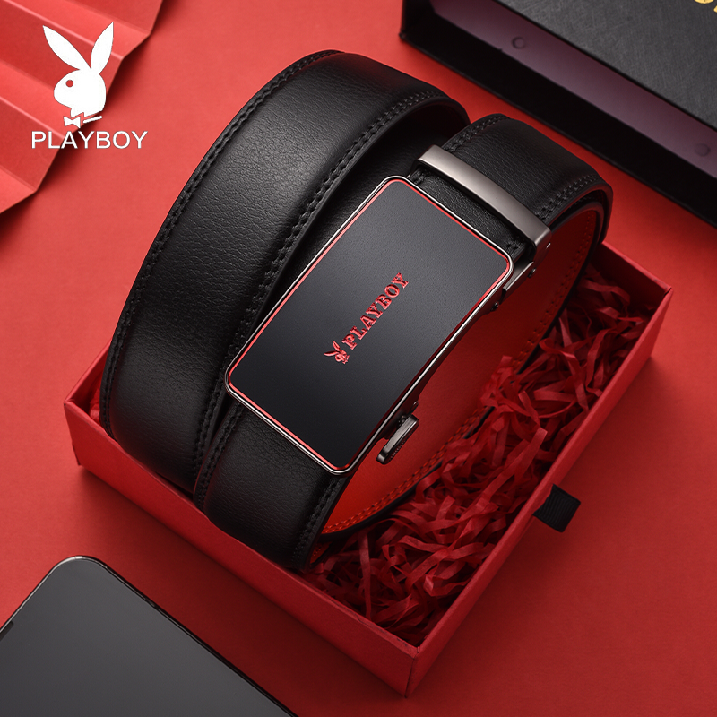 花花公子本命年红腰带男士真皮属马红色皮带2026新款高档马年礼物,淘宝优惠券,粉丝福利购,淘宝优惠卷