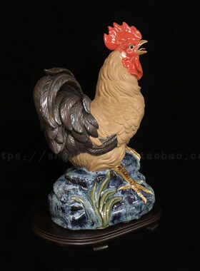 石湾陶瓷 陶瓷饰品 家居饰品 陶瓷摆件 生肖鸡