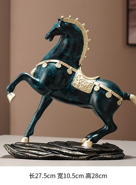 老板领导办公室桌马到成功装饰摆件高档J客厅屏风博古架酒柜工艺