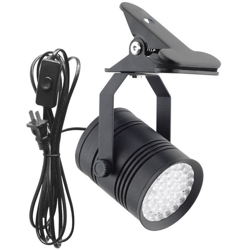 LED夹子射灯超高亮聚光36/50/75W串联会展服装店商铺免接线高显 - 图3