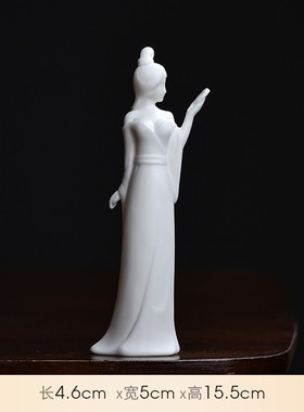 古风仕女人物摆件中n式陶瓷古典美女工艺品家居客厅玄关博古架摆