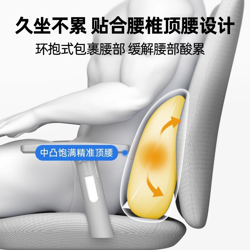 腰靠垫座椅人体工学护腰靠垫办公室工位椅子靠腰枕久坐神器汽车 - 图2