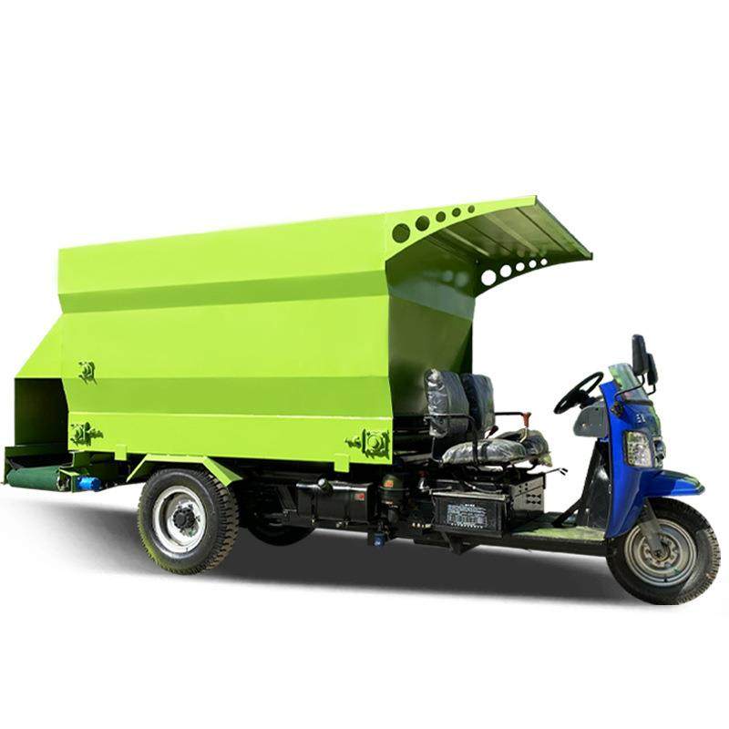 养牛棚移动式饲草撒料车双出料畜牧场料槽添草车刮板式三轮喂牛车,淘宝优惠券,粉丝福利购,淘宝优惠卷