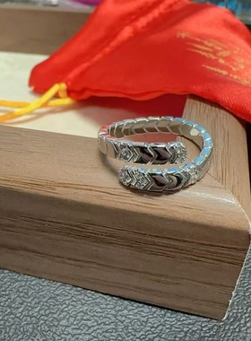 泰国原庙佛招牌指j财环鲁士ekk御金转开口男女运可调节镀银戒指美